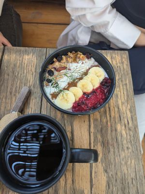 Overnight oats at Espíritu Sano in Mexico City