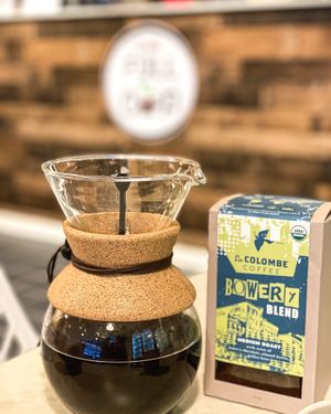 Pour over coffee with organic Roast #Veganuary at Café Full Cup in Pittsfield