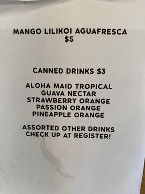 Drinks at Red Hot Mama's in Princeville