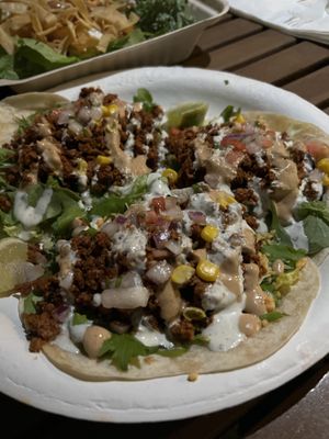 Chorizo tacos   at Red Hot Mama's in Princeville