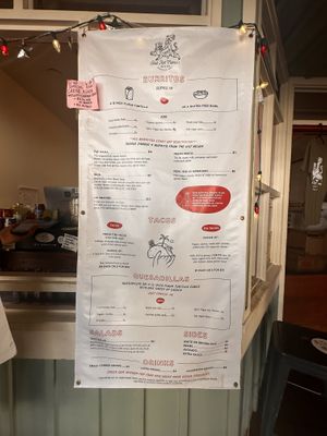 Menu   at Red Hot Mama's in Princeville