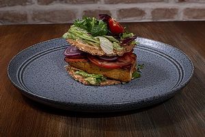 TOFU BURGER at VegANGELov  in Belgrade