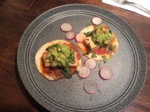 The green punk, if it’s not on the menu, ask for it, a perfect starter. at VegANGELov  in Belgrade