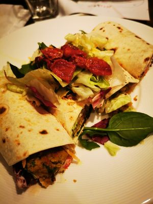 Falafel rolls at VegANGELov  in Belgrade