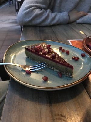 Cheesecake   at VegANGELov  in Belgrade