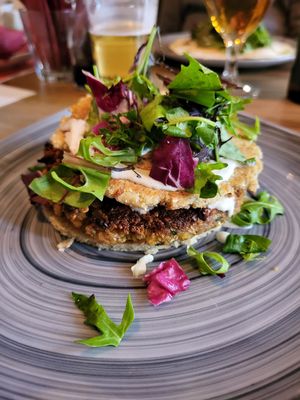 FALAFFEL BURGER WAS VERY GOOD! at VegANGELov  in Belgrade