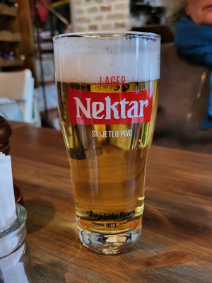 regional beer at VegANGELov  in Belgrade