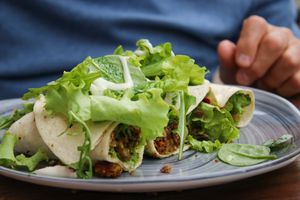 falafel wrap at VegANGELov  in Belgrade