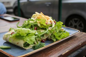 tofu wrap at VegANGELov  in Belgrade