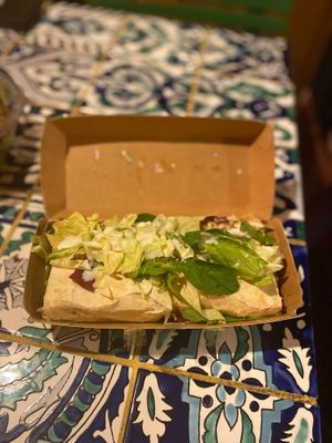 Falafel wrap at VegANGELov  in Belgrade