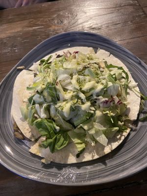 Magic mushroom piadine  at VegANGELov  in Belgrade