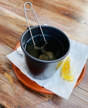 Green tea at VegANGELov  in Belgrade