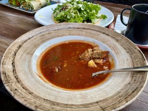 SOUP OF THE DAY - COLD GAZPACHO at VegANGELov  in Belgrade