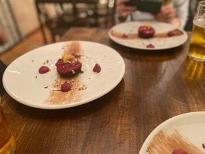 Chocolate mousse cake at VegANGELov  in Belgrade