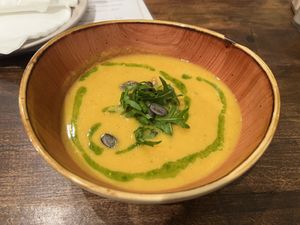 Soup of the day  at VegANGELov  in Belgrade