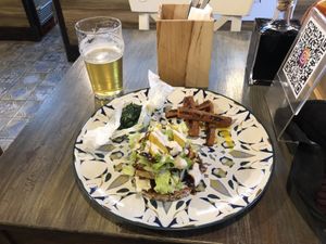 Tofu burger   at VegANGELov  in Belgrade