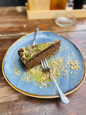 Choco banana cake  at VegANGELov  in Belgrade