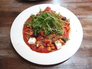 Pasta Primavera at VegANGELov  in Belgrade