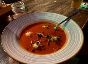 Pepper soup. at VegANGELov  in Belgrade