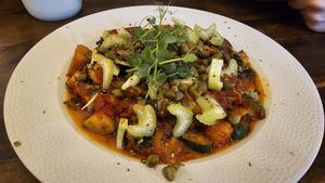 Camponata, daily meal at VegANGELov  in Belgrade