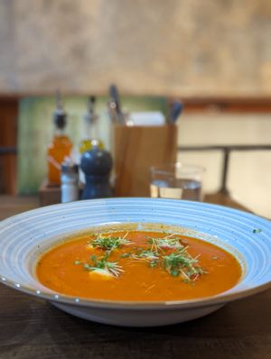 Soups at VegANGELov  in Belgrade