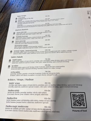 Menu  at VegANGELov  in Belgrade