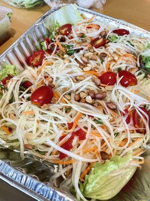 Thai papaya salad  at Thai Thai Restaurant 泰泰 in Kowloon