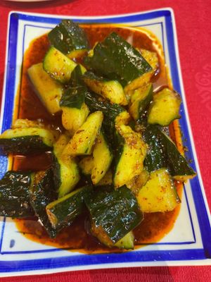 Marinated Cold Cucumber in Chilli at River 川之源 in Hong Kong Island