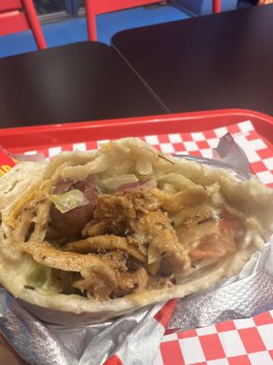 Vegan kebab  at Kebhouze in Milan