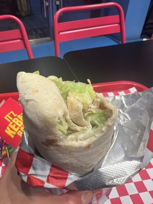 Vegan kebab  at Kebhouze in Milan