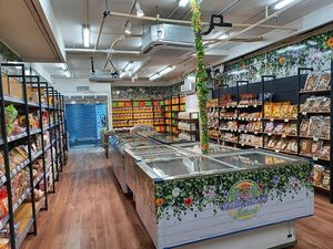 Interior at Yu Tin Vegetarian 裕田健康素食 in Kowloon