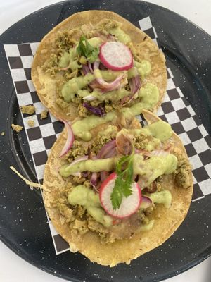 Chorizo Verde  at Taquería La Lupe Alameda in Sevilla