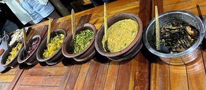 All the dishes!  at Priya's Cooking School in Ella