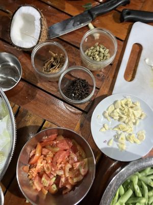 spices   at Priya's Cooking School in Ella