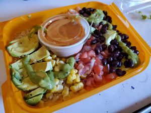 Yummy Vegan Burrito Bowl - a current special  #Veganuary at Salt 2.0 in Torrington