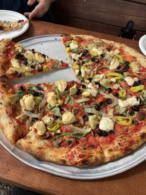   at Pau Pizza in Waimea