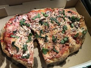 V diavola with v cream   at Gusto Pinsa Romana in San Francisco