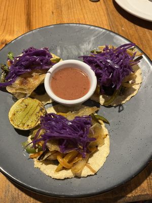 Vegan tacos   at Las Estrellas in Tulum