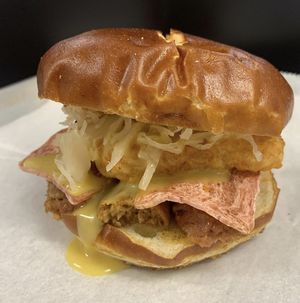 Bratwich  at Black Radish Grocer DTSP in St Petersburg