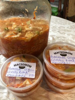 Crunchy kimchi at MacroMom in Charlottetown