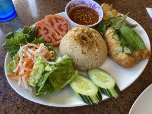 Friend chicken house specialty  at Thuong An lac in Honolulu