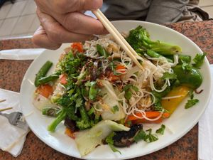 Stir Fried Rice Noodle dish at Thuong An lac in Honolulu