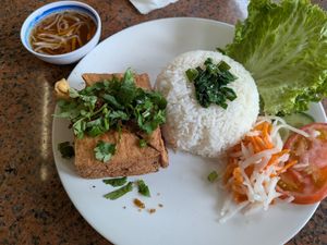 Lemongrass tofu at Thuong An lac in Honolulu