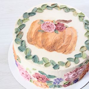 Custom fall cake  at CupKate in Milwaukee