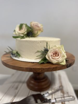 Custom wedding cake  at CupKate in Milwaukee
