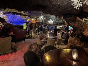 Main room of cave  at Alux Restaurante in Playa Del Carmen