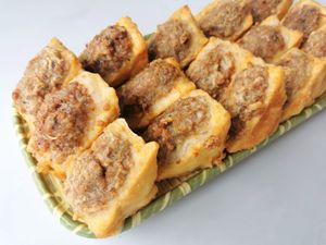 Vegan Teokon farci aka stuffed tofu, one of the best-sellers at Asian Box in Rose Hill