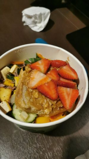 Detox bowl left overs at Patcharee French Bakery in Ao Nang