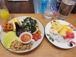 Vegan breakfast! at Patcharee French Bakery in Ao Nang