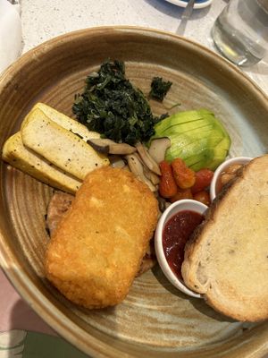 Vegan breakfast  at Patcharee French Bakery in Ao Nang